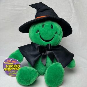 Dan Dee Tickle Wiggle Green Witch Animated Plush Battery Operated Halloween